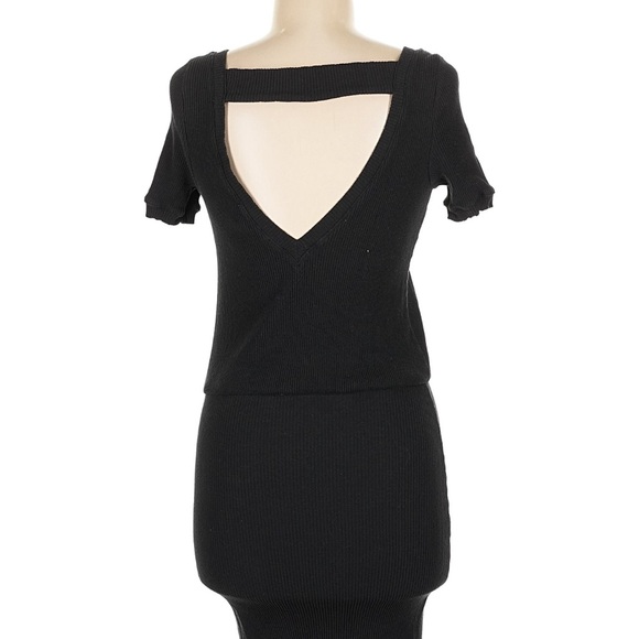 Free People Beach womans Black mini Dress size M - Picture 3 of 3